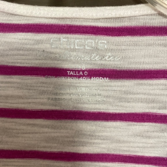 Chico’s Striped Cardigan Size 0 - Picture 4 of 4